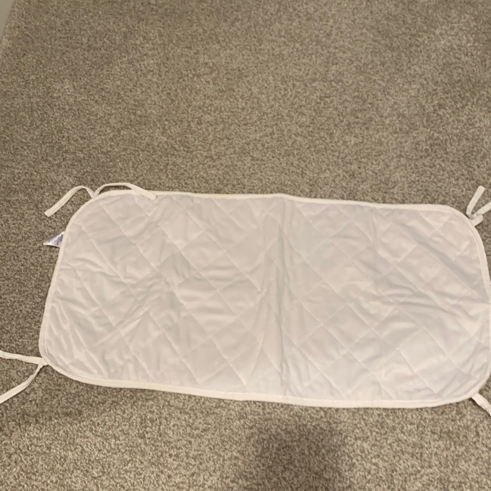 Portable crib bib sheet saver mat- set of 4